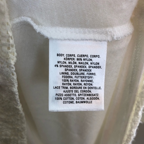 Anthro Meadow Rue Crochet Cream Lace Top - Picture 5 of 5